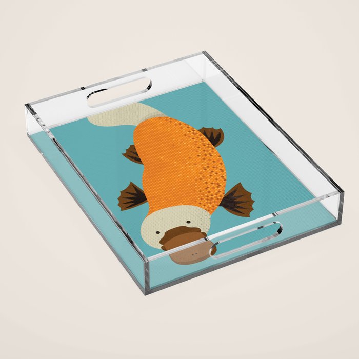 Whimsy Platypus Acrylic Tray Gallery Image 1