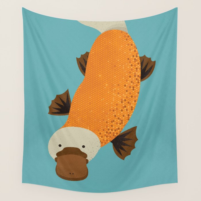 Whimsy Platypus Wall Tapestry Gallery Image 4
