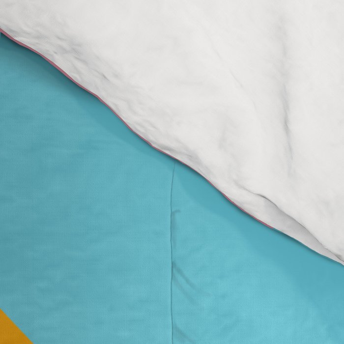 Retro Mid Century Beams | Bauhaus Geometric Pattern Comforter Gallery Image 4