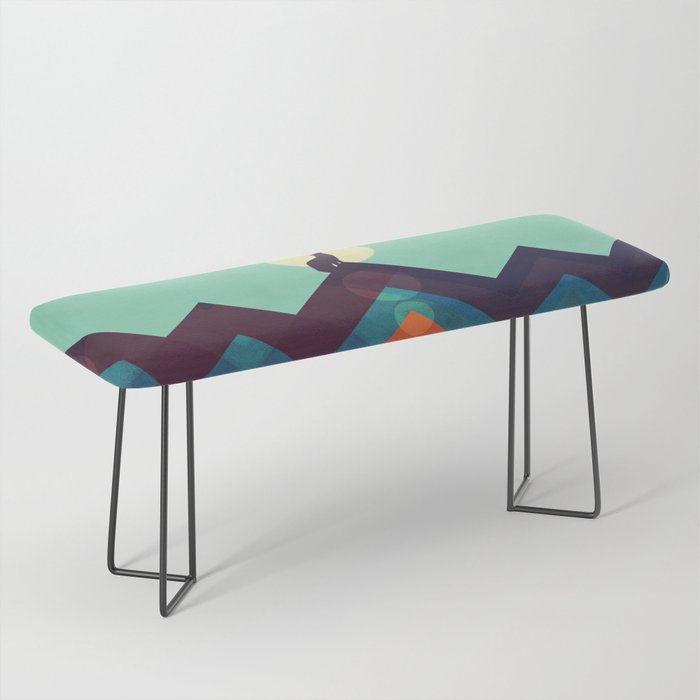 Howling Wild Wolf Bench Gallery Image 1