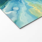 Marbled Ocean Abstract, Navy, Blue, Teal, Green Welcome Mat Gallery Image 2