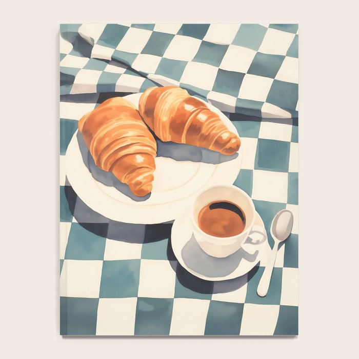 Morning Croissants and Coffee Bliss Notebook Gallery Image 4