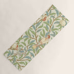 William Morris Enchanted Bird & Pomegranate Cream Pattern Yoga Mat Gallery Image 1