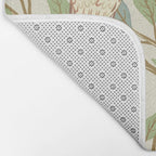 William Morris Enchanted Bird & Pomegranate Cream Pattern Bath Mat Gallery Image 2