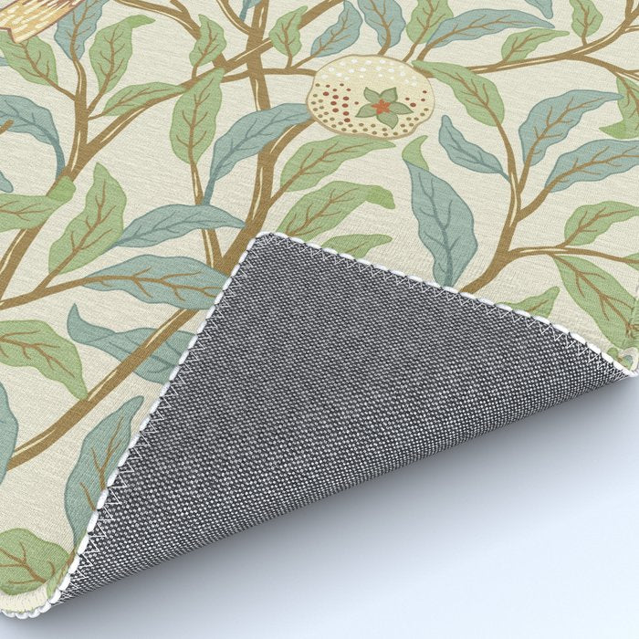 William Morris Enchanted Bird & Pomegranate Cream Pattern Rug Gallery Image 4