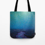 Granville Redmond Nocturnal Marsh Oil Painting American Art Tote Bag Gallery Image 1