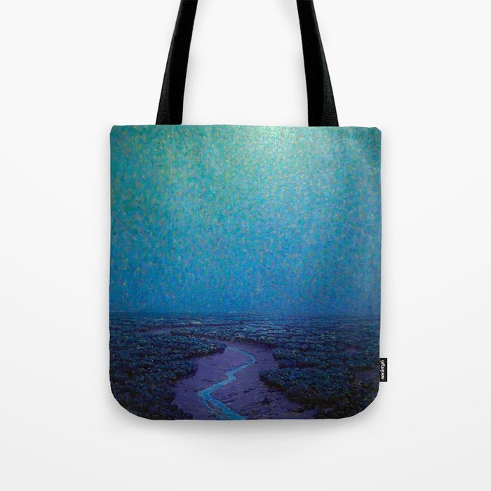 Granville Redmond Nocturnal Marsh Oil Painting American Art Tote Bag Gallery Image 1