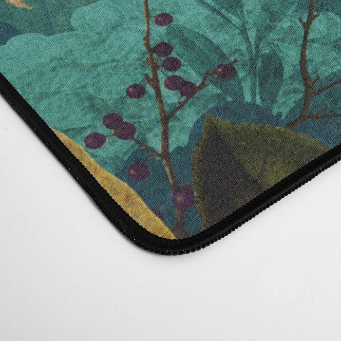 Before Midnight Blue Hour Vintage Fall Flowers Garden Desk Mat Gallery Image 4