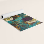 Before Midnight Blue Hour Vintage Fall Flowers Garden Yoga Mat Gallery Image 2