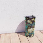 Before Midnight Blue Hour Vintage Fall Flowers Garden Travel Mug Gallery Image 4