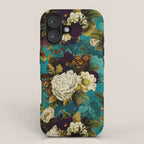 Before Midnight Blue Hour Vintage Fall Flowers Garden iPhone Case Gallery Image 1