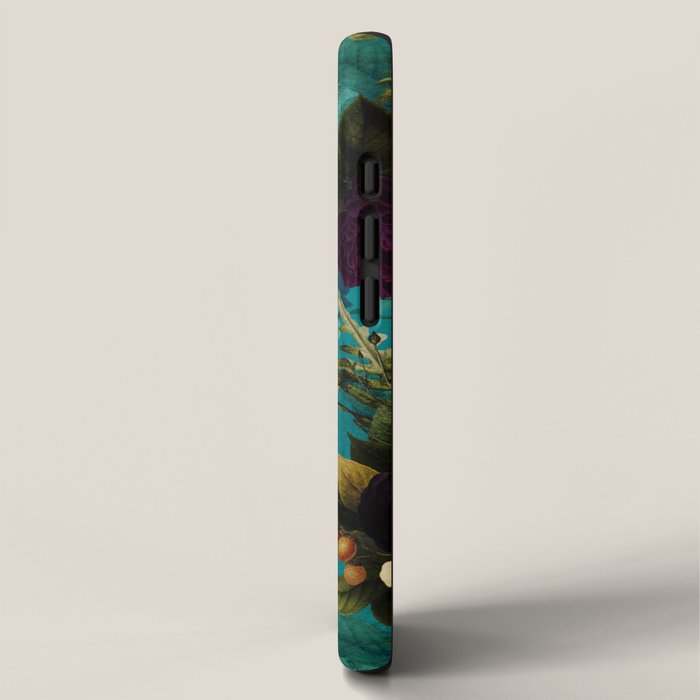 Before Midnight Blue Hour Vintage Fall Flowers Garden iPhone Case Gallery Image 2