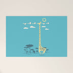 I'm like a bird (blue) Welcome Mat Gallery Image 1
