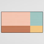 Color Block Line Abstract VI Desk Mat Gallery Image 3