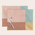 Color Block Line Abstract VI Placemat Gallery Image 1