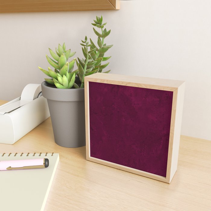 Hand painted modern abstract burgundy marble watercolor Mini Art Print Gallery Image 2