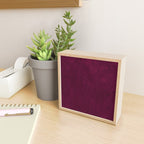 Hand painted modern abstract burgundy marble watercolor Mini Art Print Gallery Image 2