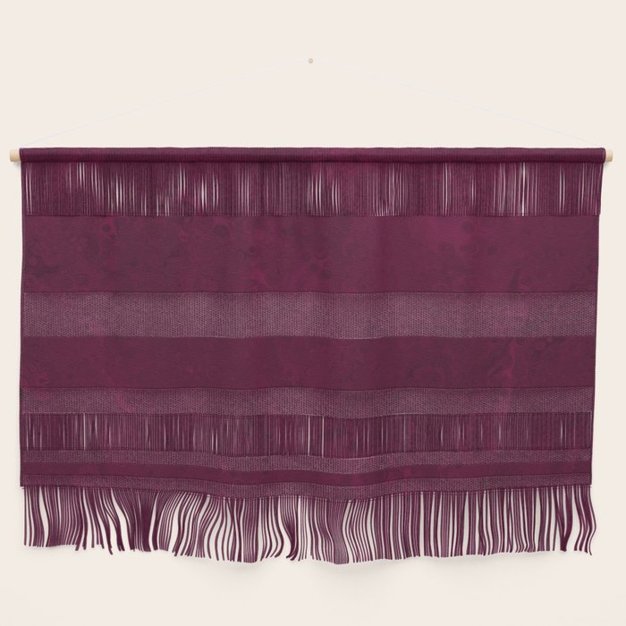 Hand painted modern abstract burgundy marble watercolor Wall Hanging Gallery Image 1