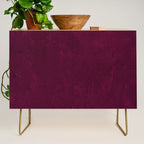Hand painted modern abstract burgundy marble watercolor Credenza Gallery Image 1