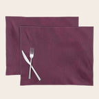 Hand painted modern abstract burgundy marble watercolor Placemat Gallery Image 1