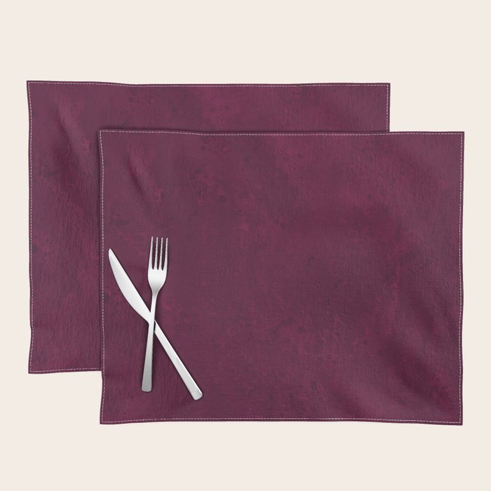Hand painted modern abstract burgundy marble watercolor Placemat Gallery Image 1