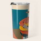 Melancholy Guitarist in Stripes Travel Mug Gallery Image 3