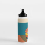 Melancholy Guitarist in Stripes Water Bottle Gallery Image 3