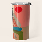 Melancholy Guitarist in Stripes Travel Mug Gallery Image 2