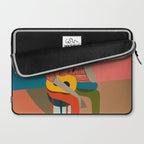 Melancholy Guitarist in Stripes Laptop Sleeve Gallery Image 2