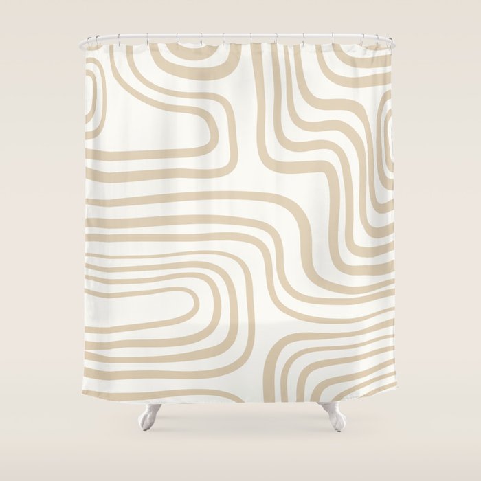 Coeur Neutral Shower Curtain Gallery Image 1