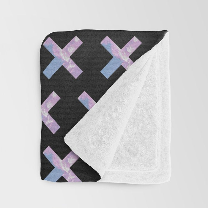 2010s era egirl x pattern Throw Blanket Gallery Image 3