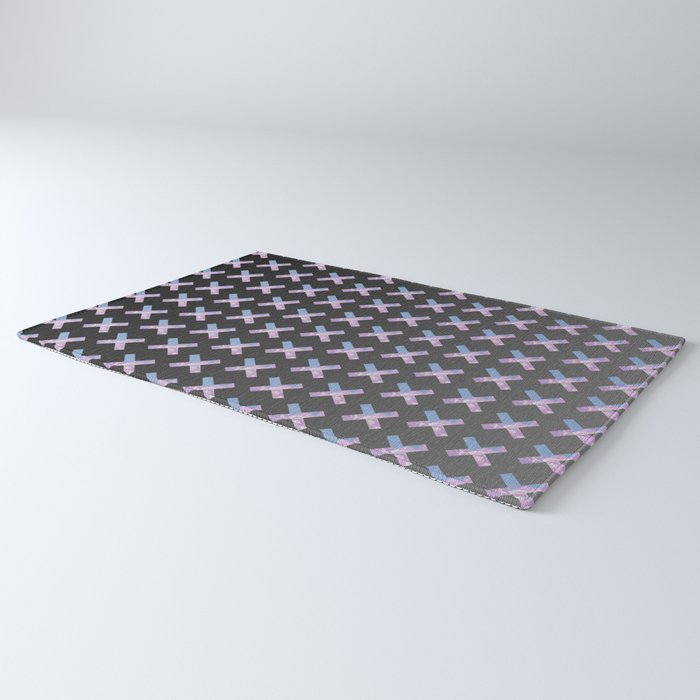 2010s era egirl x pattern Rug Gallery Image 3