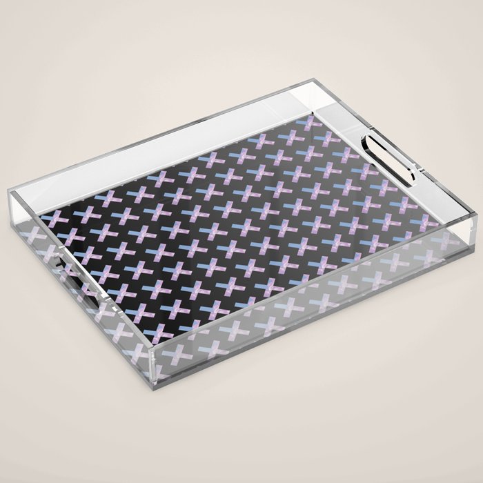 2010s era egirl x pattern Acrylic Tray Gallery Image 1