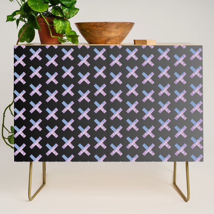 2010s era egirl x pattern Credenza Gallery Image 1
