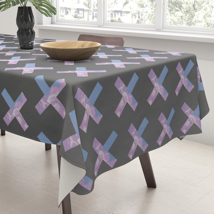 2010s era egirl x pattern Tablecloth Gallery Image 3