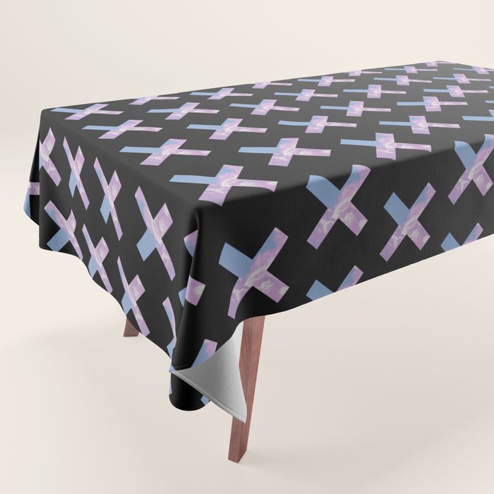 2010s era egirl x pattern Tablecloth Gallery Image 1