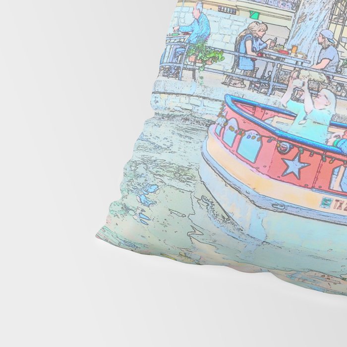 Ride Down The River - San Antonio, Texas Pillow Sham Gallery Image 4