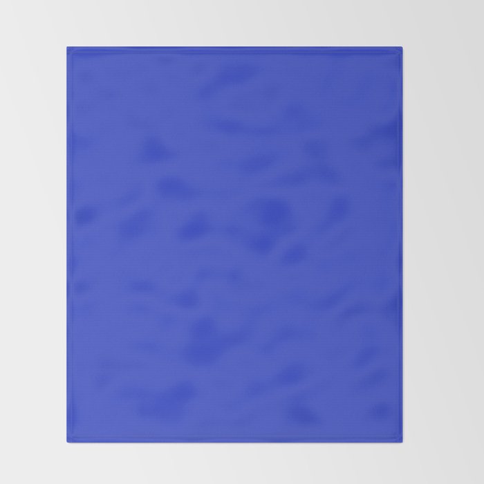 Solid Electric Cobalt Throw Blanket Gallery Image 2