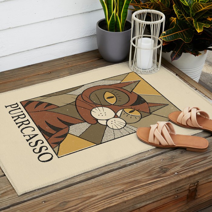 Purrcasso Outdoor Rug Gallery Image 2