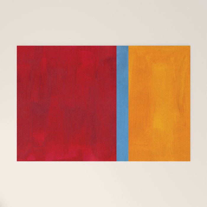 Corduroy Blue  Welcome Mat Gallery Image 1