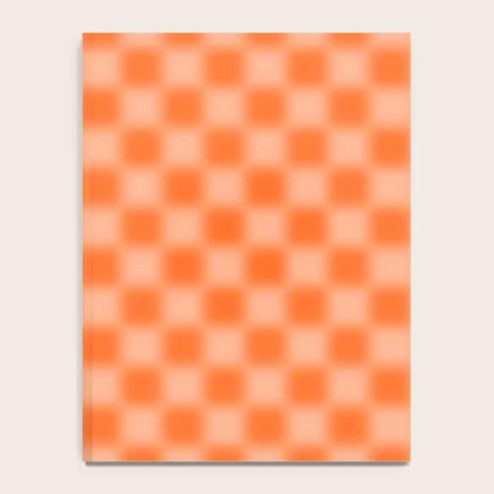 Checkered Blur Orange Blurry Checkered Pattern Notebook Gallery Image 4