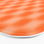 Checkered Blur Orange Blurry Checkered Pattern Bath Mat Gallery Image 3