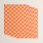 Checkered Blur Orange Blurry Checkered Pattern Wrapping Paper Gallery Image 3