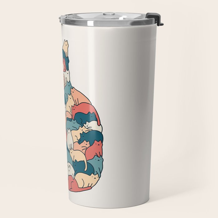 Cat Landscape 185: How many cats? Travel Mug Gallery Image 2