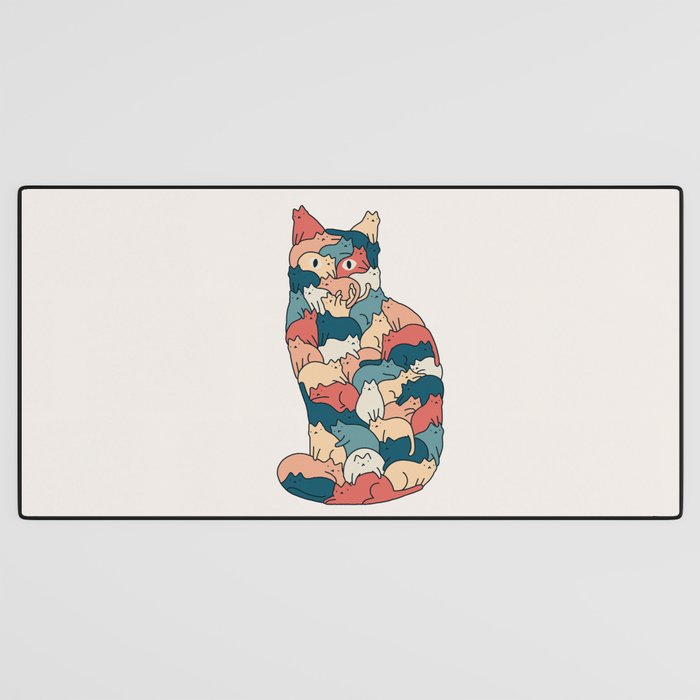 Cat Landscape 185: How many cats? Desk Mat Gallery Image 3