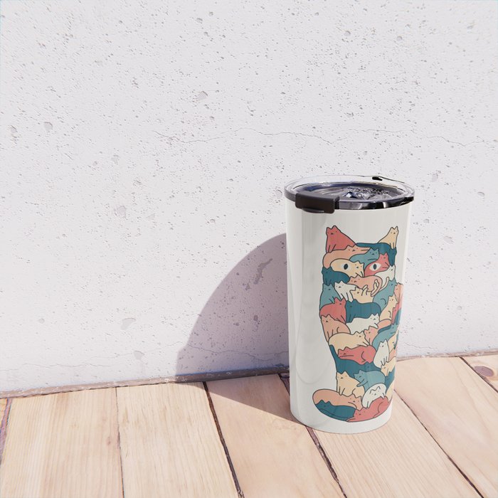 Cat Landscape 185: How many cats? Travel Mug Gallery Image 4