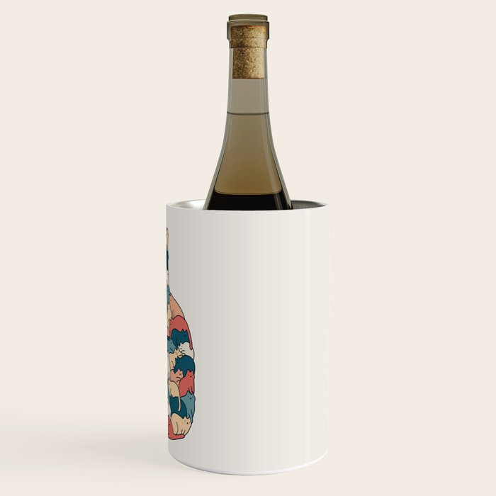 Cat Landscape 185: How many cats? Wine Chiller Gallery Image 3