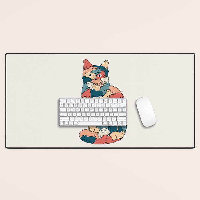 Cat Landscape 185: How many cats? Desk Mat Gallery Image 1
