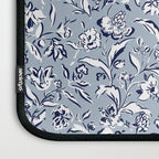 Painterly Florals - Blue Navy Laptop Sleeve Gallery Image 3