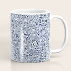 Painterly Florals - Blue Navy Coffee Mug Gallery Image 1